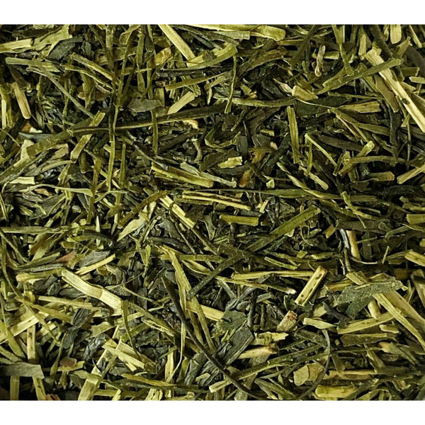 organic green kukicha loose leaf green tea
