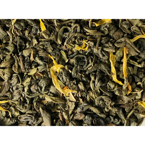 organic loose leaf tea gunpowder mint