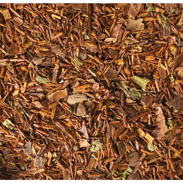 organic rooibos chocolate mint loose leaf herbal tea